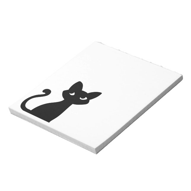 BLOC DE NOTAS ESTACIONERÍA CUTE BLACK CAT NOTE PAD (Lado Izquierdo)