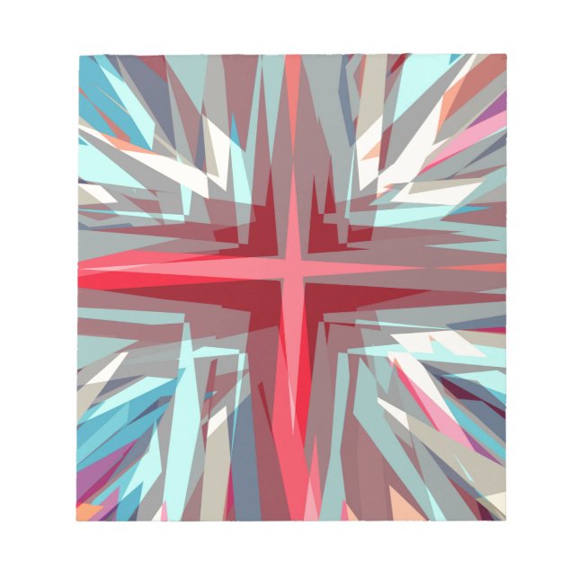 Bloc De Notas Estallido de cruz religiosa (Frente)