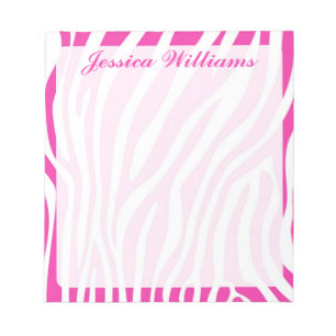 Bloc De Notas Estampado de zebra