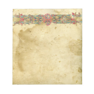 Bloc De Notas Estandarte Floral Medieval