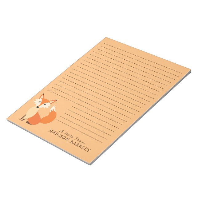 Bloc de notas estatista de animales de bosque de F (Lado Derecho)