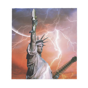 Bloc De Notas Estatua de la Luz de la Libertad.