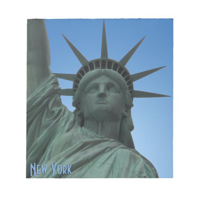 Bloc De Notas Estatua del Notepad de los Regalos de la Libertad  (Frente)