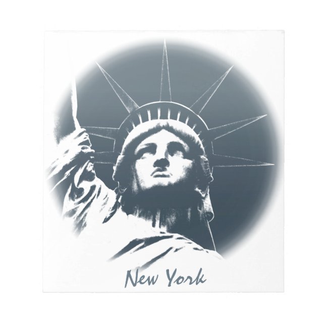 Bloc De Notas Estatua del Personalizado Notepad de Nueva York (Frente)