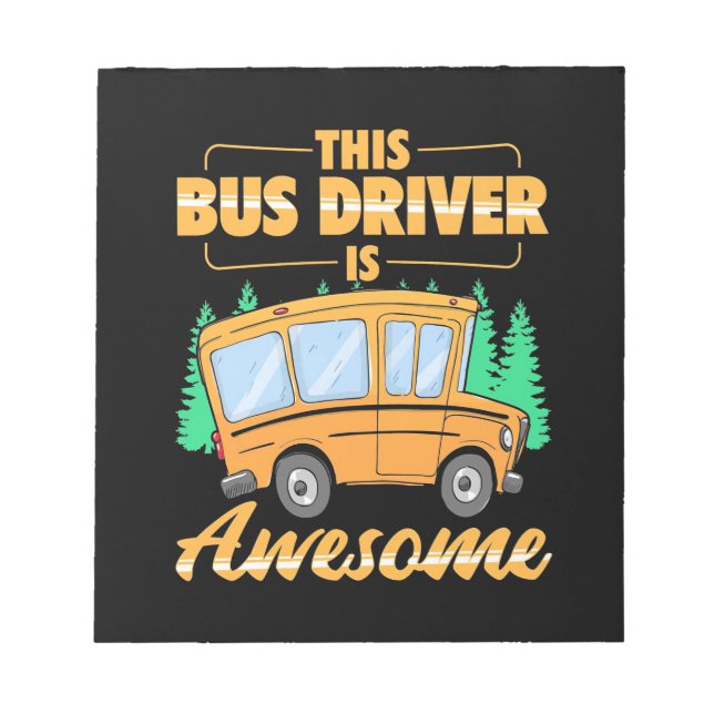 Bloc De Notas Este Conductor De Autobús Es Increíble (Frente)