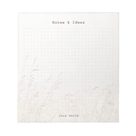 Bloc De Notas Estética minimalista personalizada de prado con pu