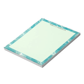 Bloc De Notas Estética personalizada moderna azul elegante