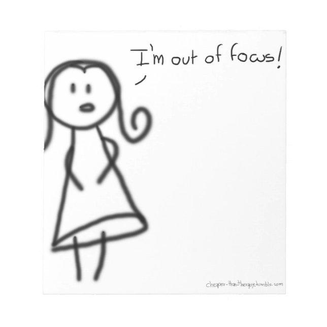 Bloc De Notas Estoy fuera de foco (Frente)