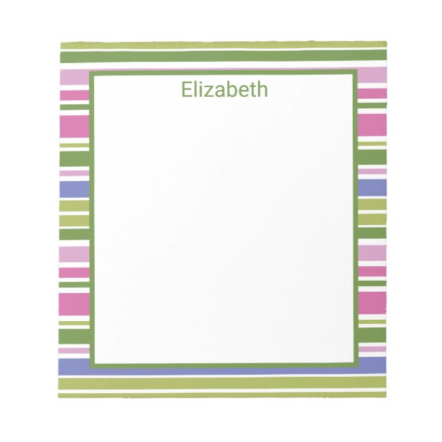 Bloc de notas estrecho de varias bandas (Frente)