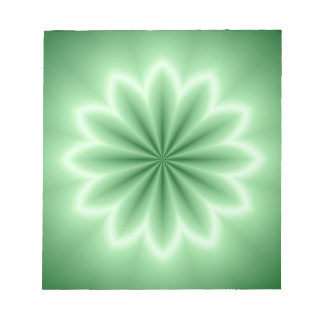 Bloc De Notas Estrella abstracta verde (Frente)