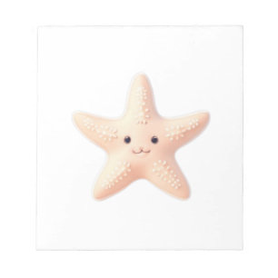 Bloc De Notas Estrella de mar rosa linda