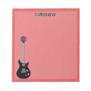 Bloc De Notas Estrella de rock de guitarra