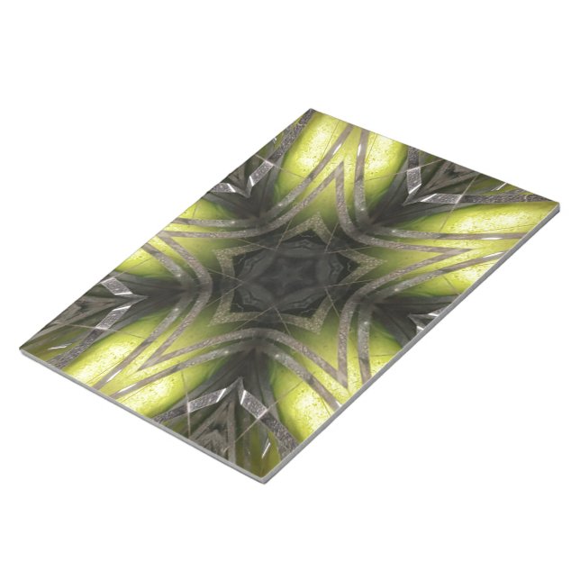 Bloc De Notas Estrella elegante de Navidades del Kaleidoscope do (Lado Derecho)