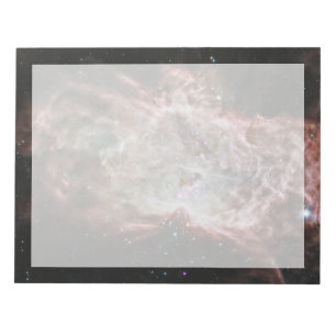 Bloc De Notas Estrella En El Centro De La Nebulosa De La Llama.