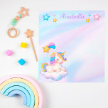 Bloc De Notas Estrellas acuáticas pasteles y unicornio bebé<br><div class="desc">Estrellas acuáticas Pastel y Bebé Unicornio</div>