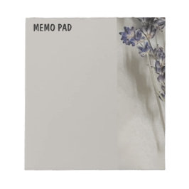 Bloc De Notas Estrellas De Lavanda Con Resaltado Gris