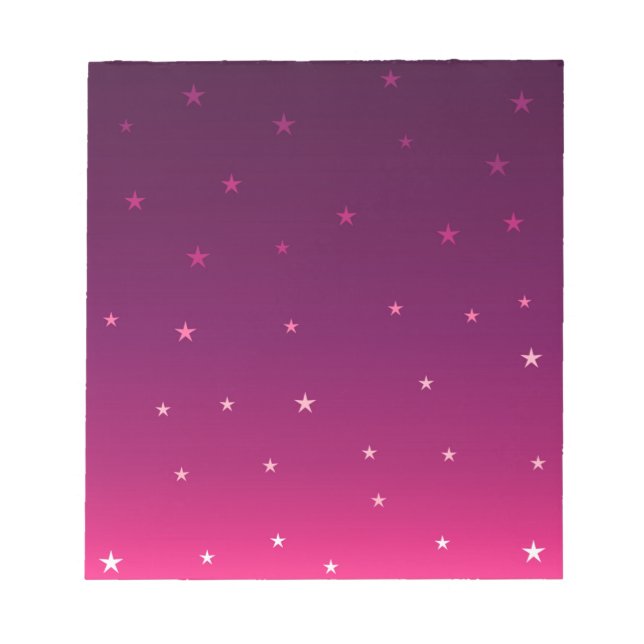 Bloc De Notas Estrellas mágicas púrpura (Frente)