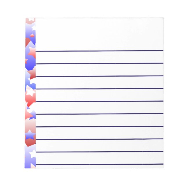 Bloc De Notas Estrellas patrióticas (Frente)