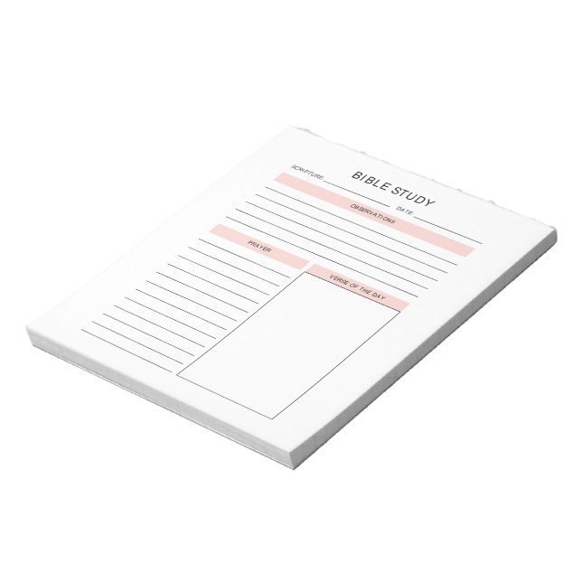 Bloc De Notas Estudio de la Biblia Notepad (Lado Izquierdo)