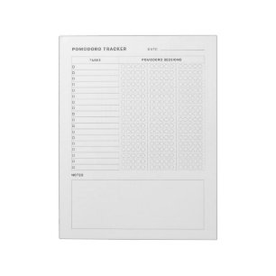 Bloc De Notas Estudio Pomodoro Háit Tracker