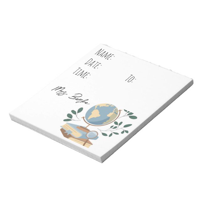 Bloc De Notas Estudios sociales/Escuela de Geografía (Lado Izquierdo)