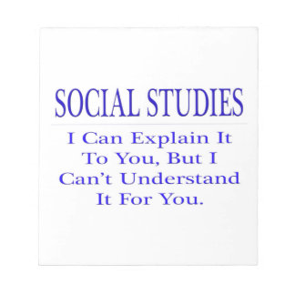 Bloc De Notas Estudios sociales... Explicar no entender