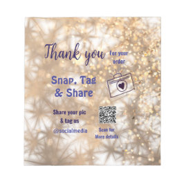 Bloc De Notas etiqueta instantánea compartir redes sociales códi