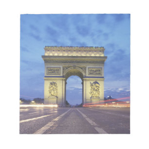Bloc De Notas Europa, Francia, París. Arco de Triunfo visto