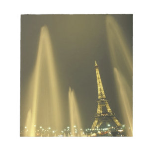 Bloc De Notas Europa, Francia, París, Torre Eiffel, tarde