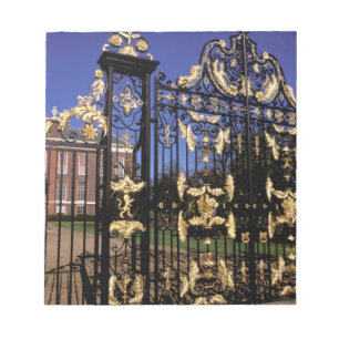 Bloc De Notas Europa, Inglaterra, Londres. Puerta dorada fuera d