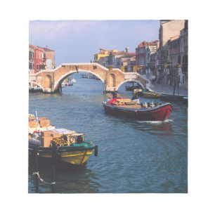 Bloc De Notas Europa, Italia, Venecia. Barcos que traen