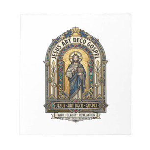Bloc De Notas Evangelio Jesus Art Deco Jesus Fe Cristiana