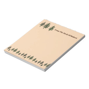 Bloc de notas Evergreen Trees de 5,5" x 6" - 40 pá