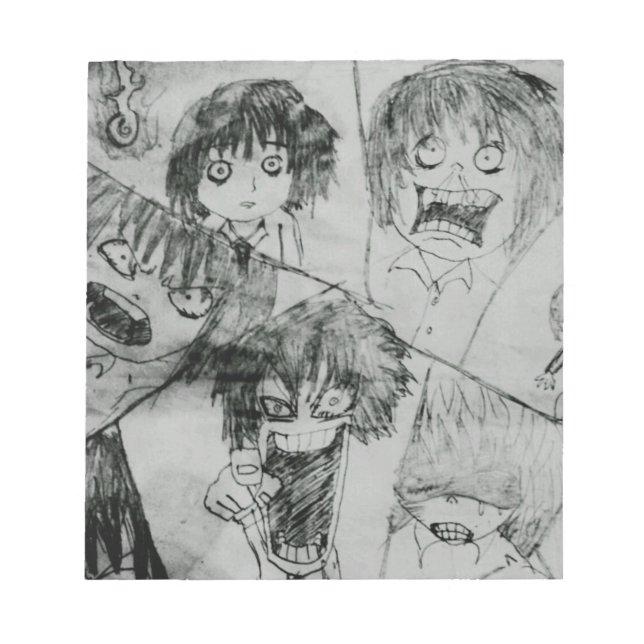 Bloc De Notas expresión facial personalizado divertida (Frente)