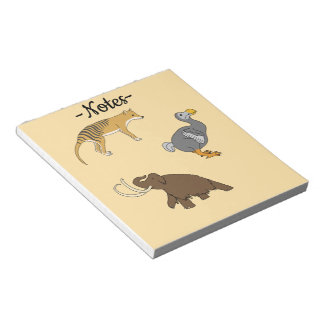 Bloc De Notas Extinct Animals 