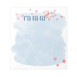 Bloc De Notas Fa La La Winter Piggie Notepad
