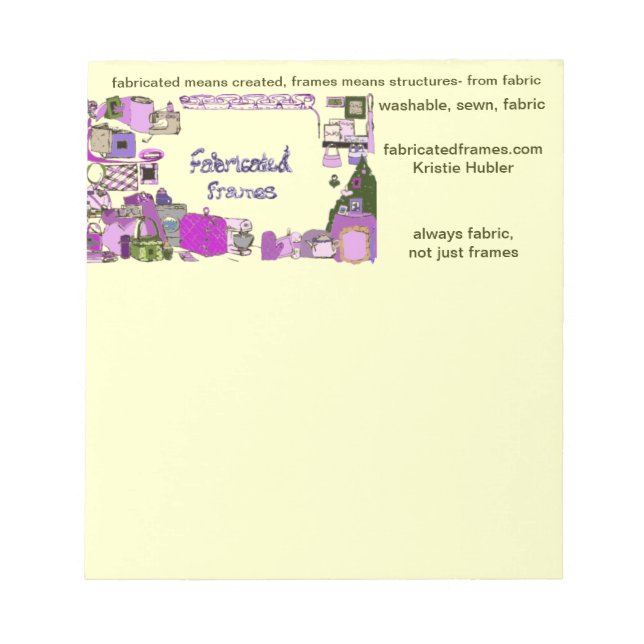 Bloc De Notas fabricatedframes.com logotipo Notepad (Frente)