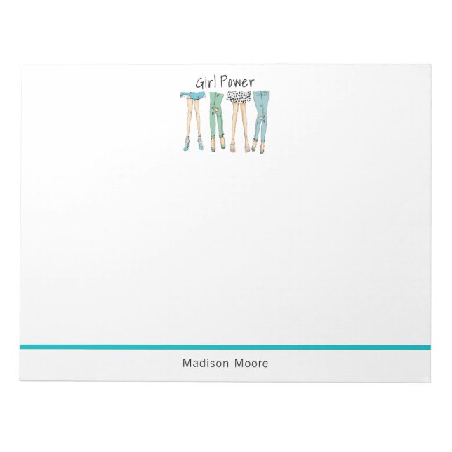 Bloc De Notas Fabuloso pie "poder Chica" (Frente)