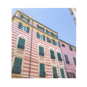 Bloc De Notas Fachadas de la Casa Monterosso Cinque Terre Liguri