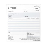Factura Comercial Personalizada Minimalista Recibo