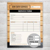 Factura del formulario de servicio de renovación d