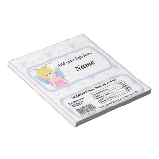 Bloc De Notas Fairy Birthday Candy Bar Wrapper Party Favorece
