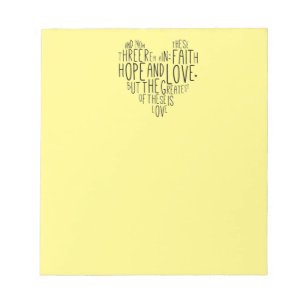 Bloc De Notas Faith Hope Love 1 Corinthians 13:13