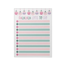Bloc De Notas FaLaLaLa Lots to Do Christmas Shopping List