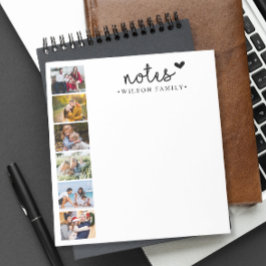Bloc De Notas Familia de Collages de fotos de Notas