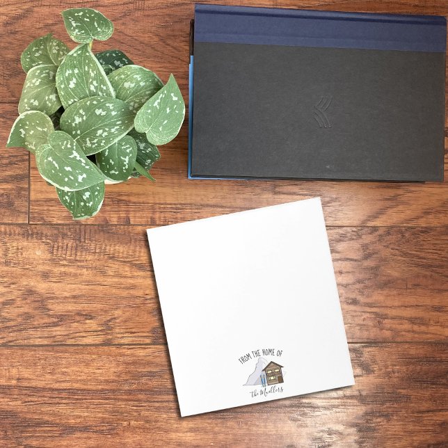 Bloc De Notas Familia personalizada Chalet , Mountain y Skis (Subido por el creador)