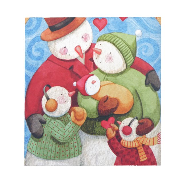 Bloc De Notas Familia Snowman (Frente)