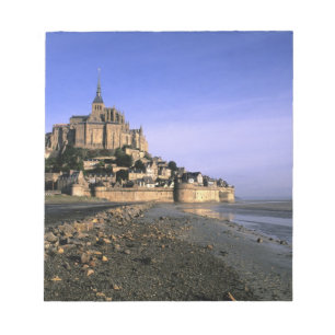 Bloc De Notas Famosa fortaleza de la isla de Le Mont St. Michel 