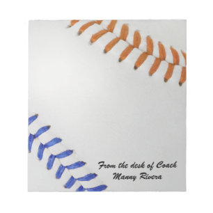 Bloc De Notas Fan-tastic_Color de béisbol Laces_og_bl_personaliz
