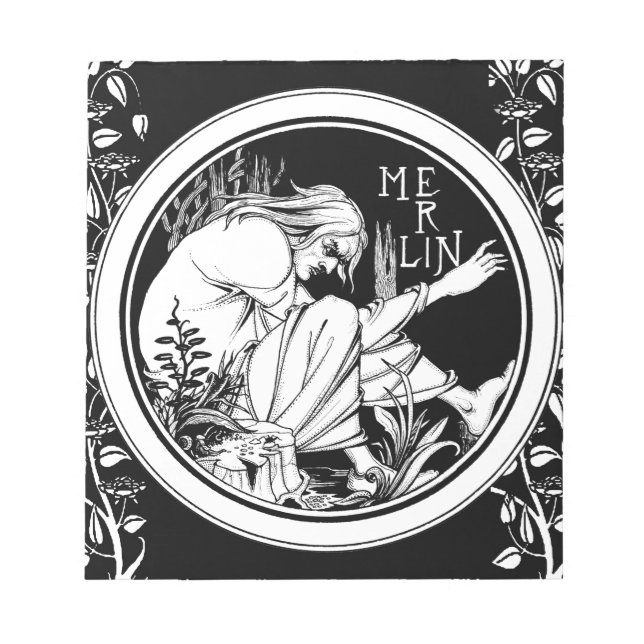 Bloc De Notas Fantasía Art Nouveau de Merlin (Frente)